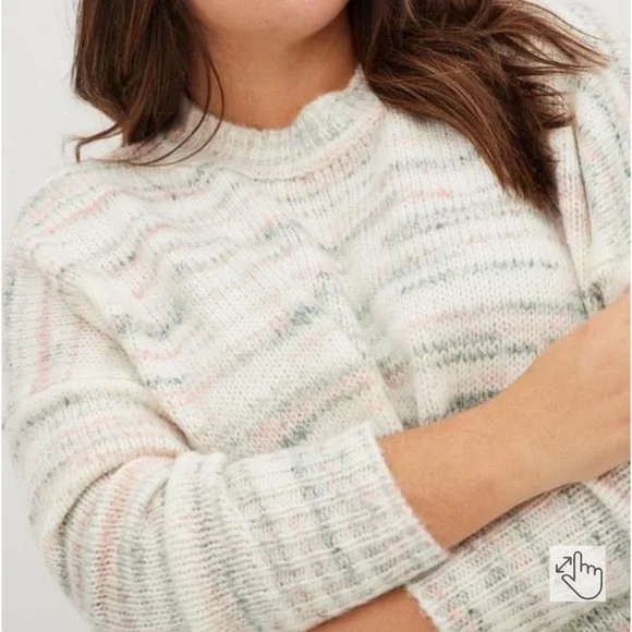 Torrid Drop Shoulder Pullover mock neck Sweater - Picture 2 of 10